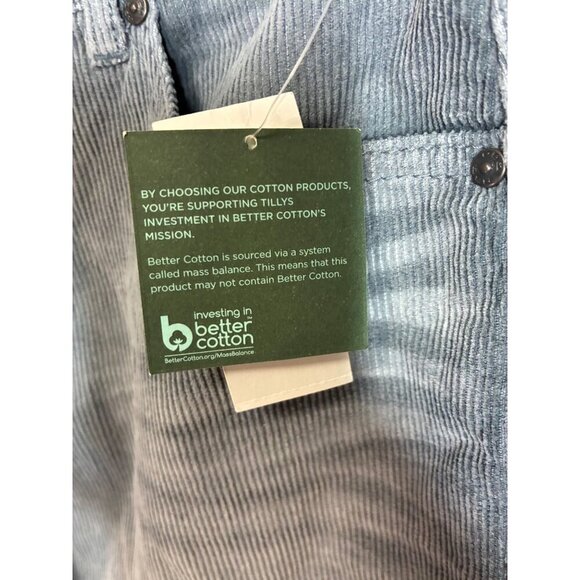 NWT RSQ Corduroy Pants Retro Y2K Cotton Blue Girls Size 16 - Picture 4 of 6